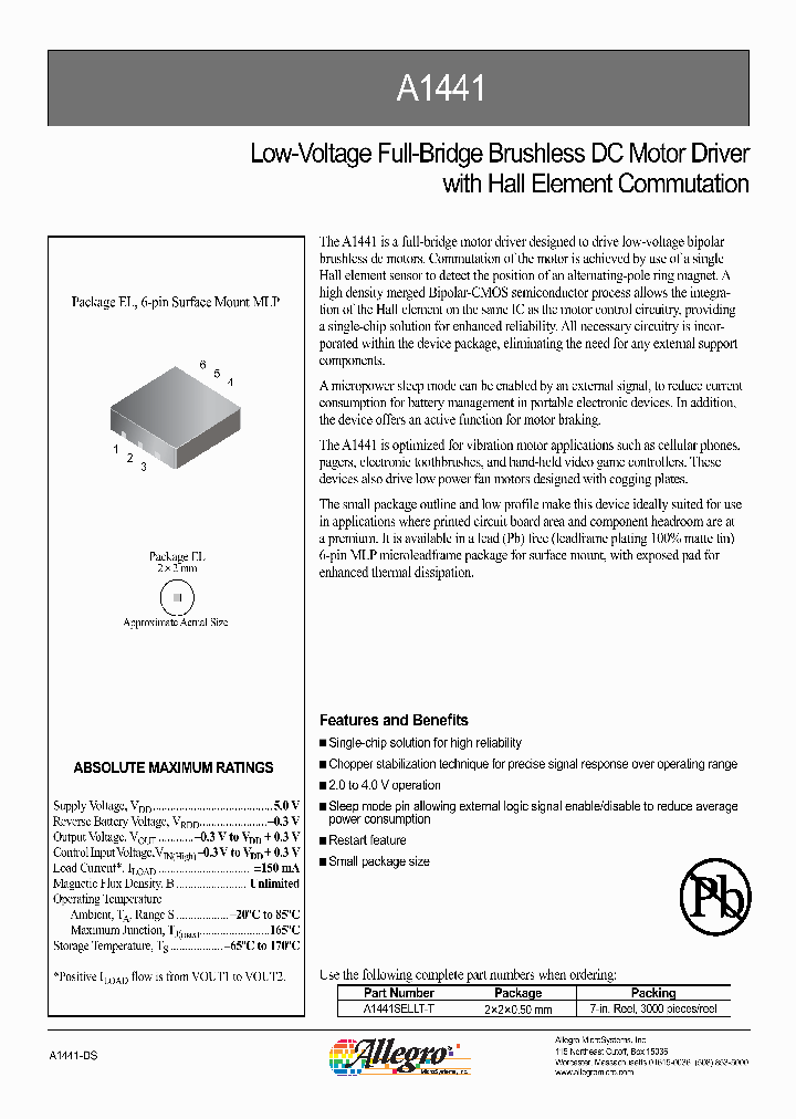 A1441SELLT-T_1204333.PDF Datasheet