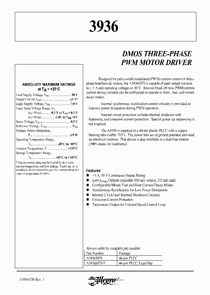 A3936SED-T_1088136.PDF Datasheet