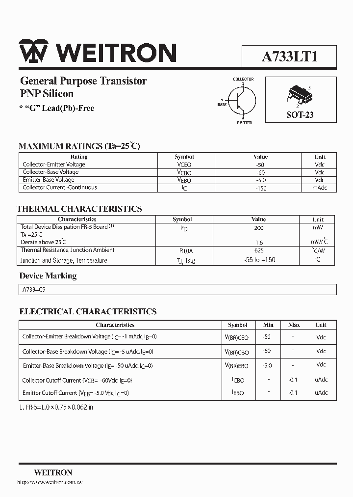 A733LT1_1170324.PDF Datasheet