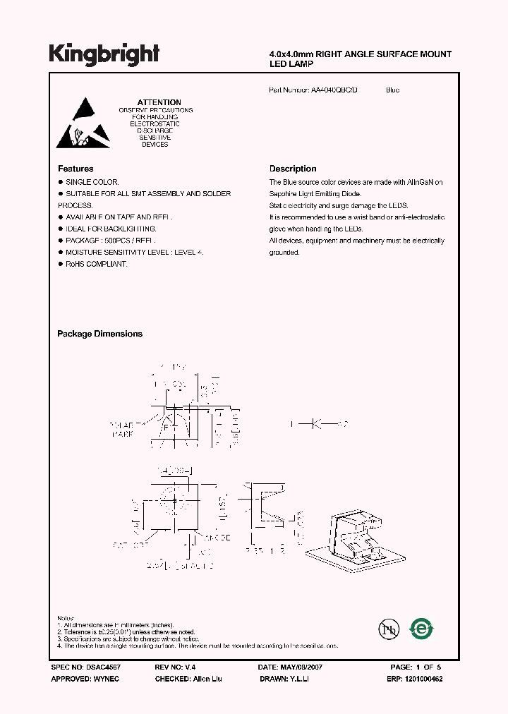 AA4040QBCD_1204976.PDF Datasheet