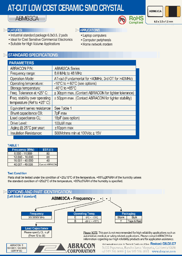 ABM63CA_1205284.PDF Datasheet