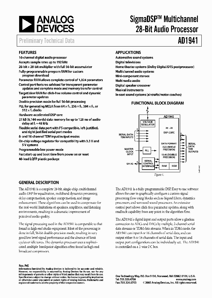 AD1941YSTZRL_1205823.PDF Datasheet