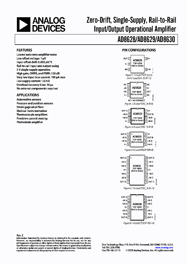 AD8630ARUZ_915754.PDF Datasheet
