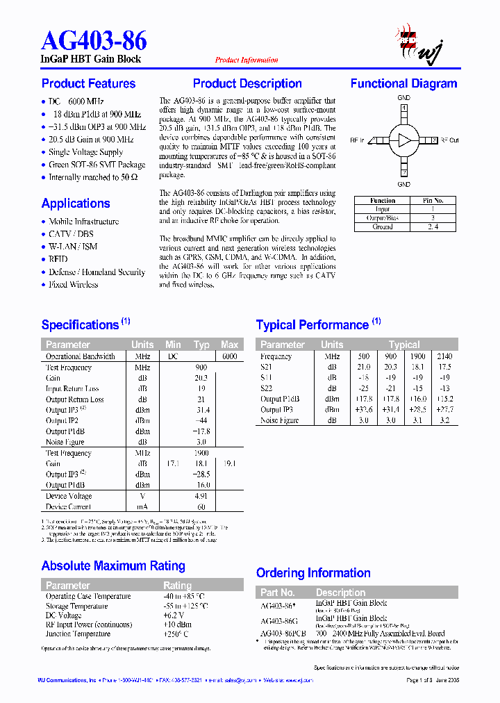 AG403-86PCB_1110222.PDF Datasheet