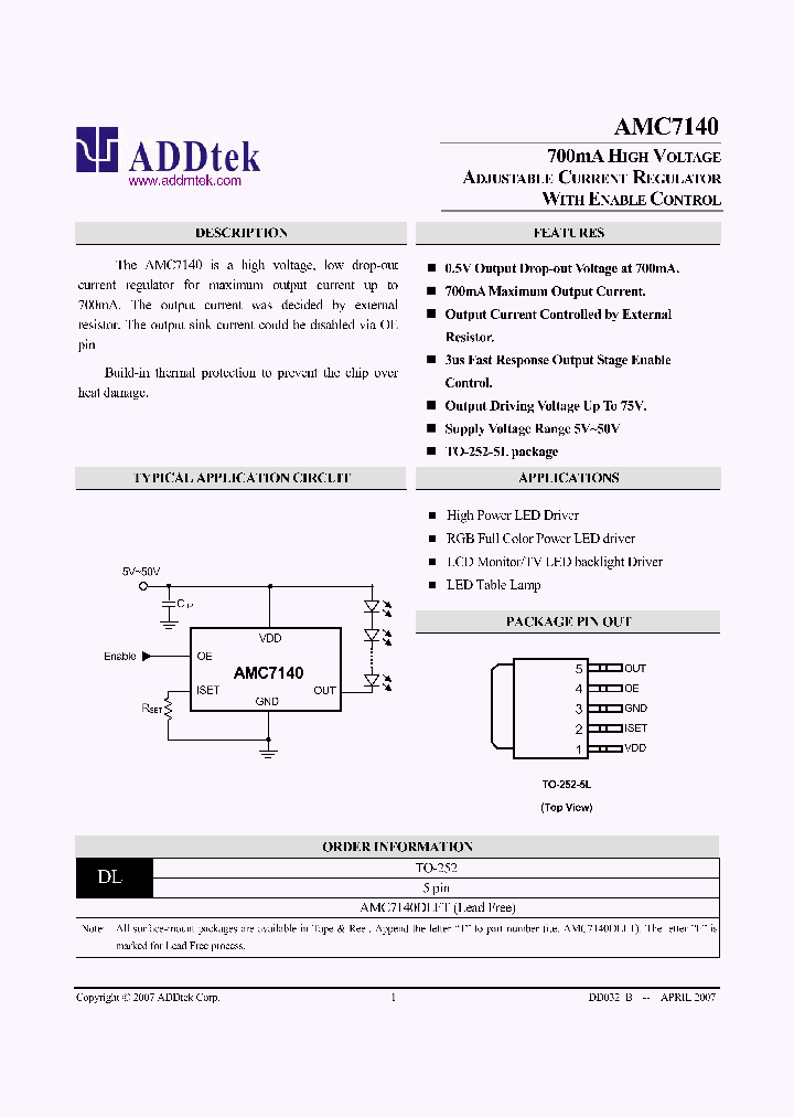 AMC7140_1187480.PDF Datasheet