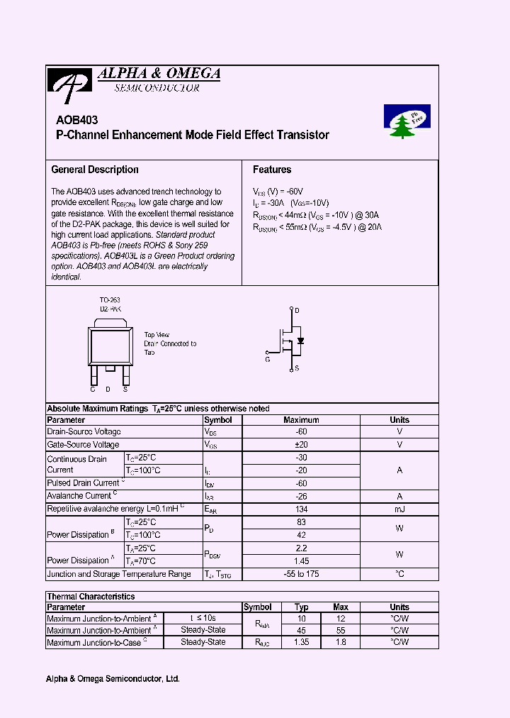 AOB403L_1210240.PDF Datasheet