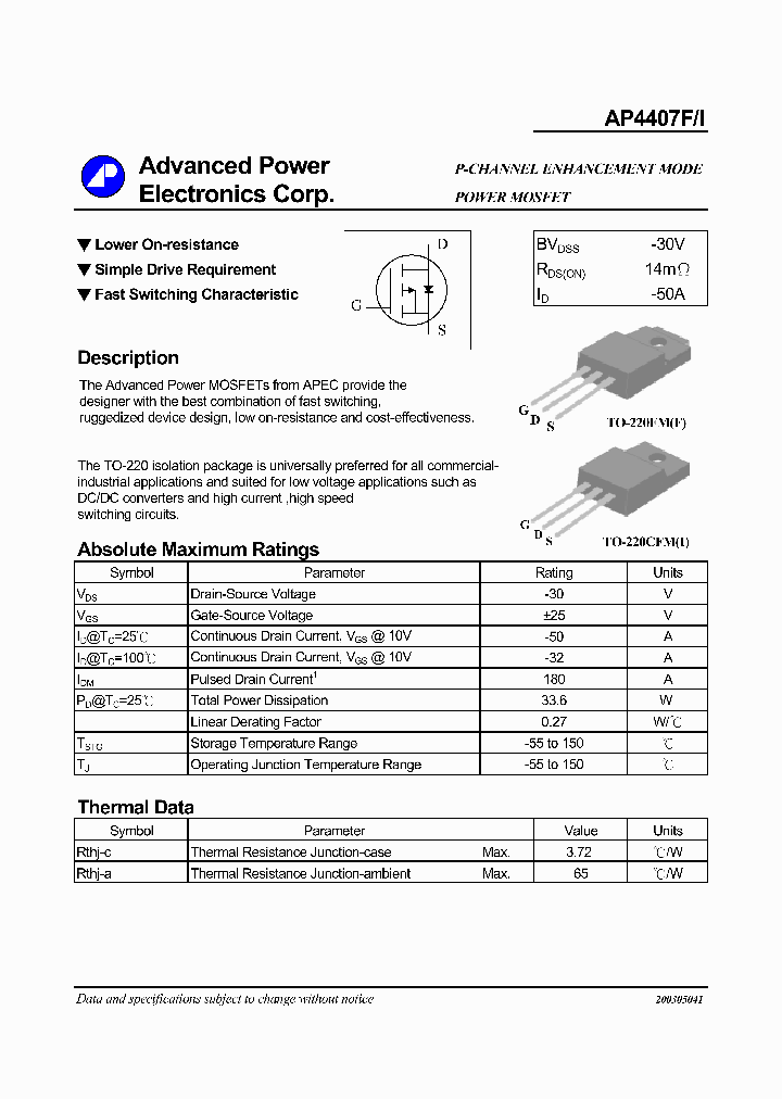 AP4407F_1061809.PDF Datasheet