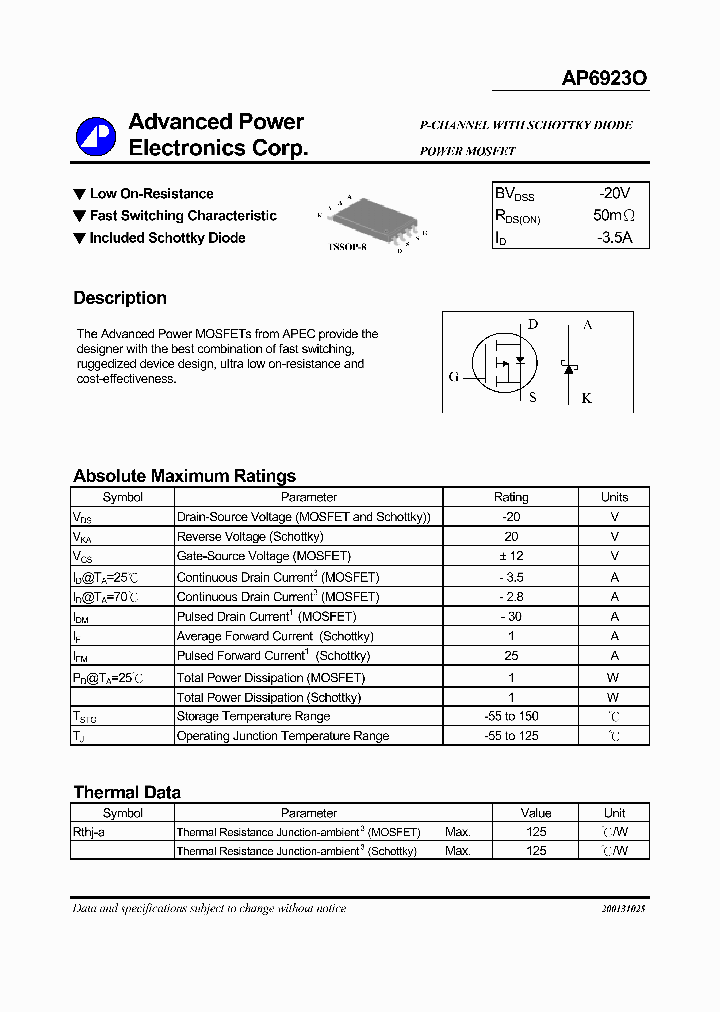 AP6923O_1075871.PDF Datasheet