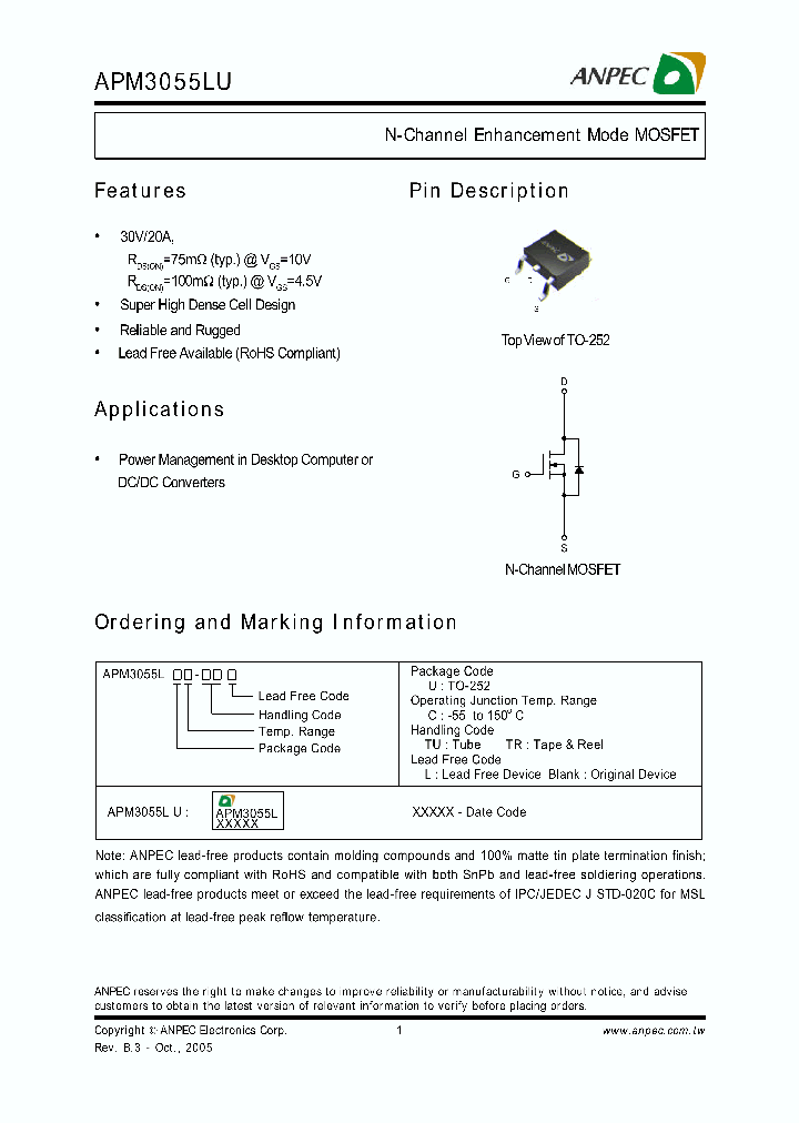 APM3055LUC-TR_1176274.PDF Datasheet