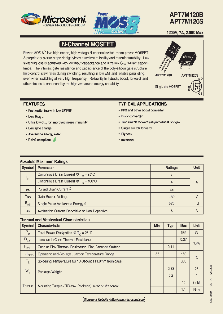 APT7M120S_1211923.PDF Datasheet