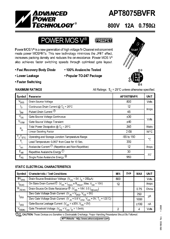 APT8075BVFR05_1211990.PDF Datasheet