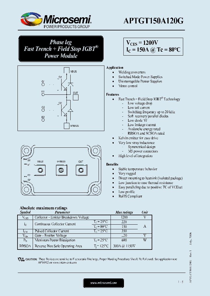 APTGT150A120G_1212306.PDF Datasheet