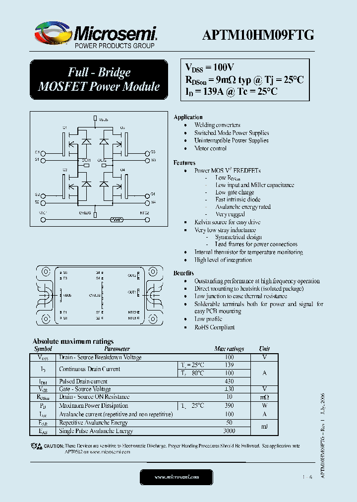 APTM10HM09FTG_1167439.PDF Datasheet