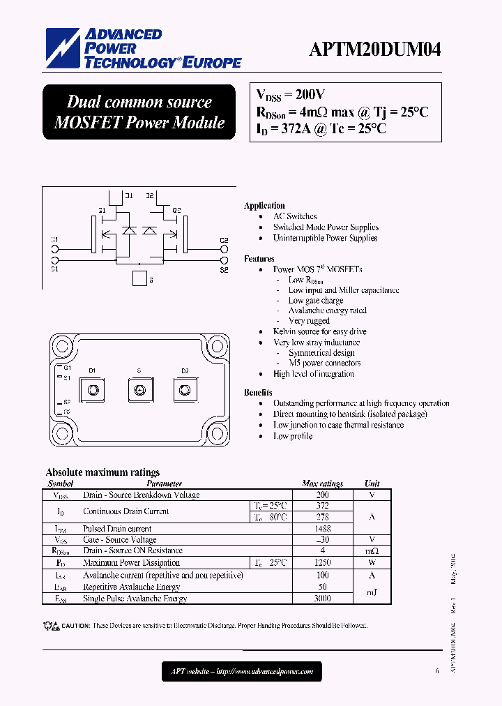 APTM20DUM04_1169262.PDF Datasheet