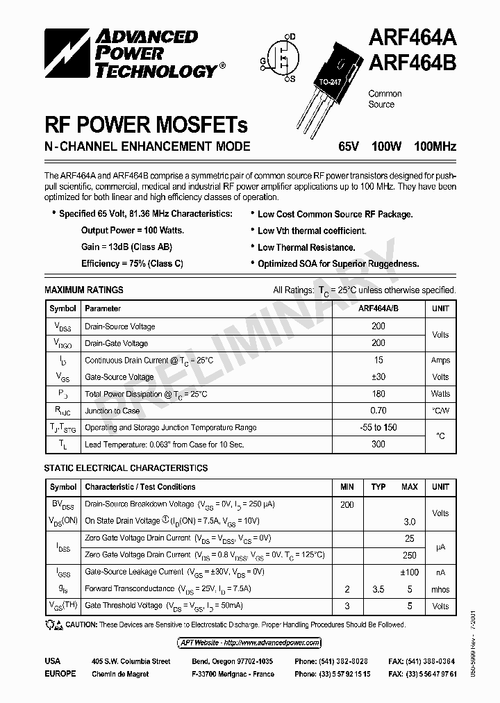 ARF464B_1212964.PDF Datasheet