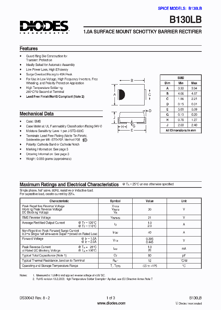 B130LB1_1215269.PDF Datasheet