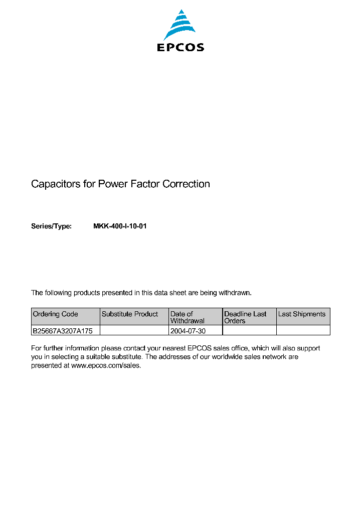 B25667A3207A175_1215317.PDF Datasheet