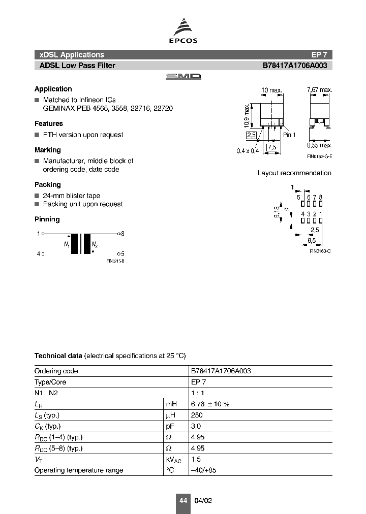 B78417A1706A003_1113406.PDF Datasheet