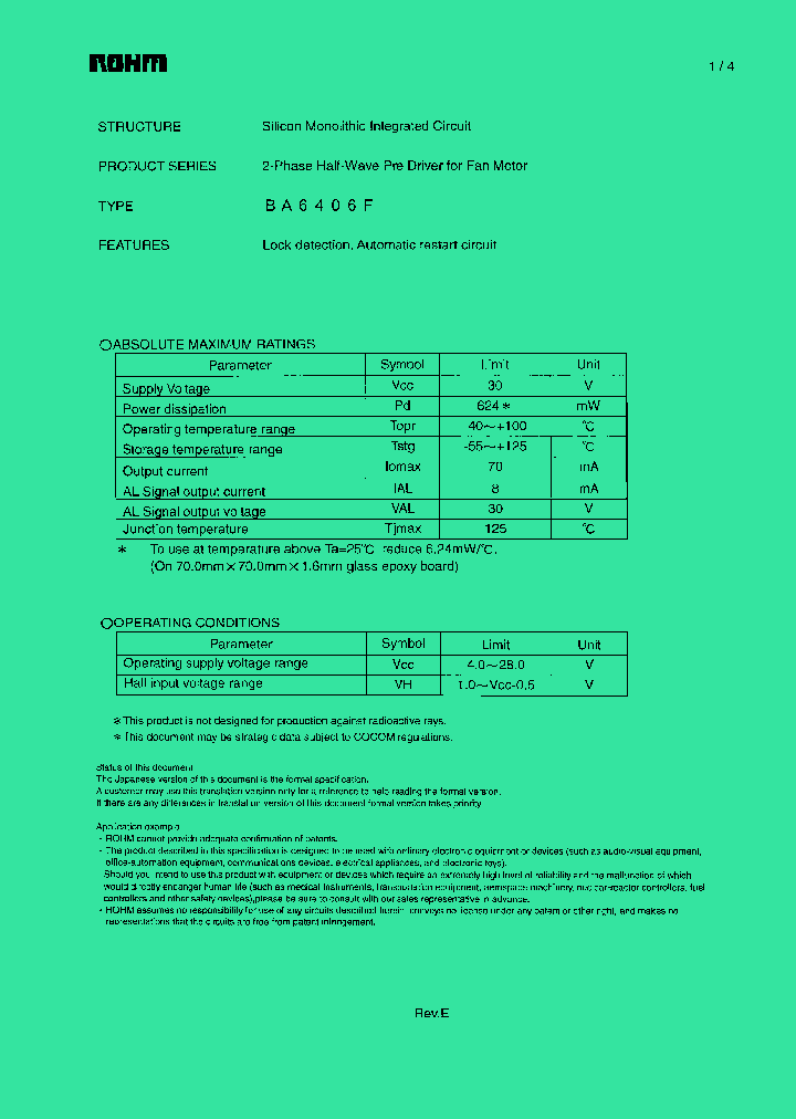 BA6406F1_1064373.PDF Datasheet