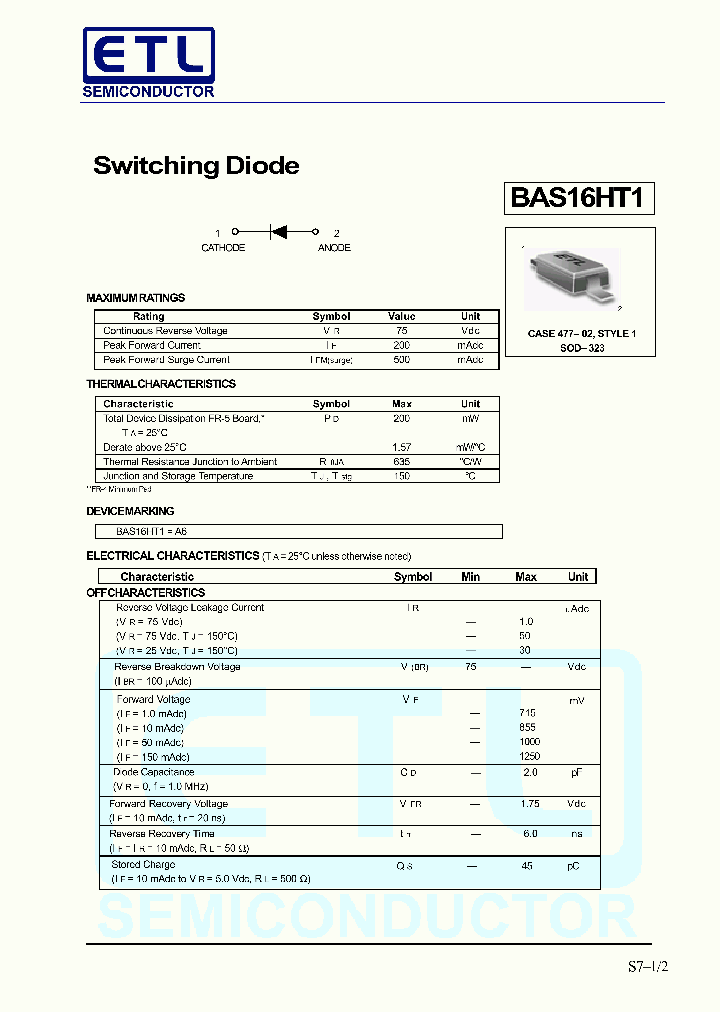 BAS16HT1_1217128.PDF Datasheet