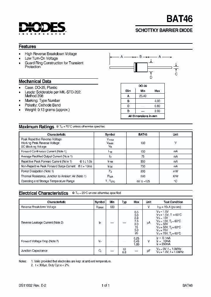 BAT46_1217347.PDF Datasheet