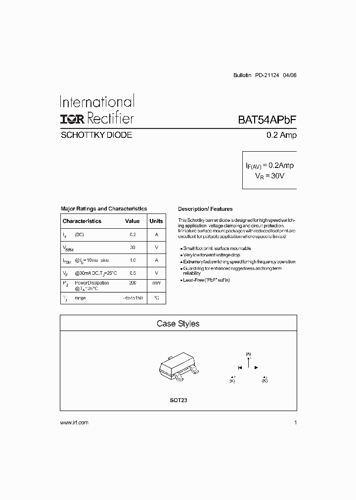 BAT54A_1071626.PDF Datasheet