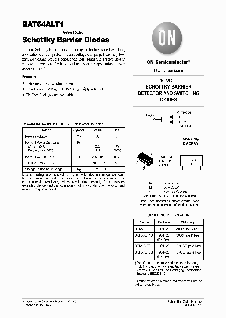 BAT54ALT3G_1217369.PDF Datasheet