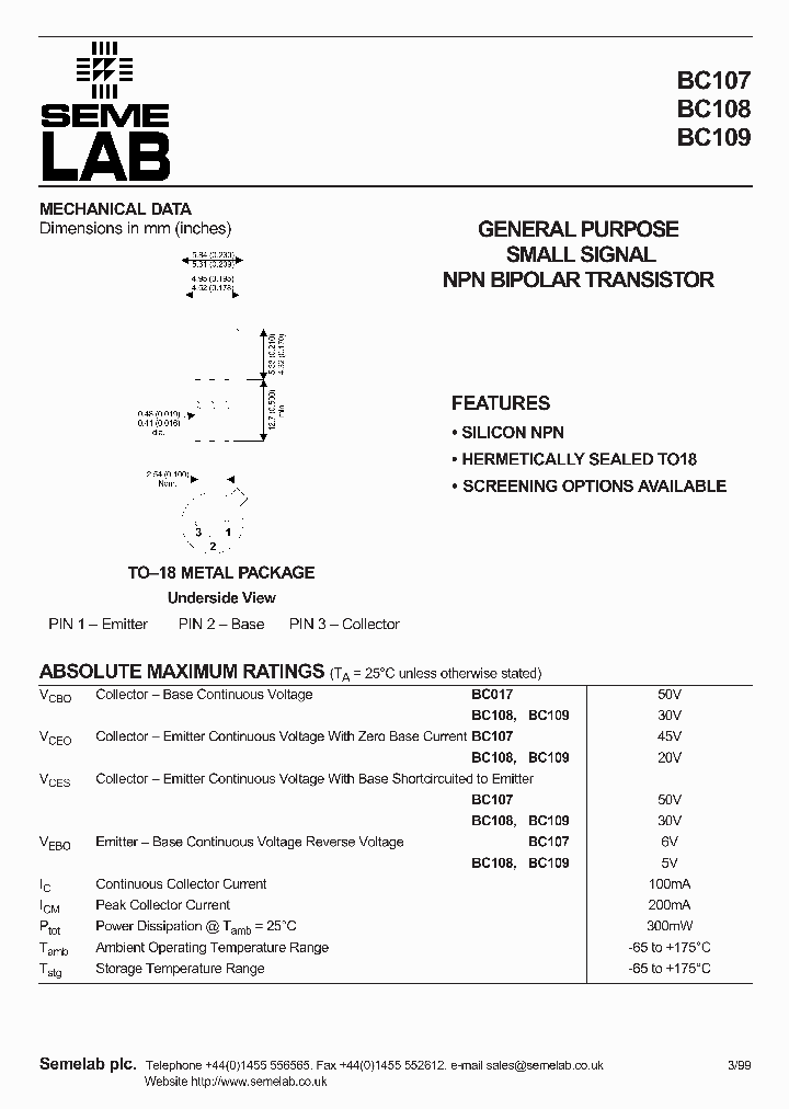 BC107_959031.PDF Datasheet