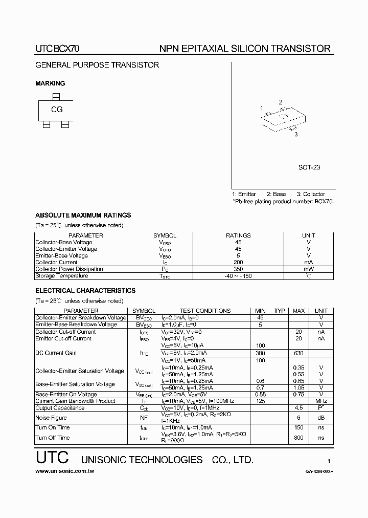 BCX70_1089620.PDF Datasheet