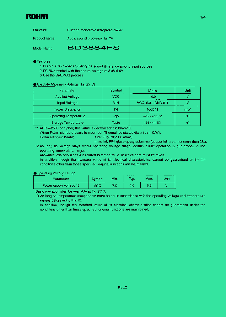 BD3884FS_1218707.PDF Datasheet