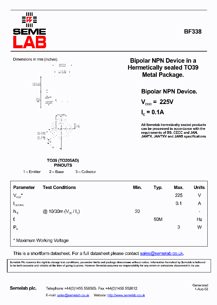 BF338_1035131.PDF Datasheet