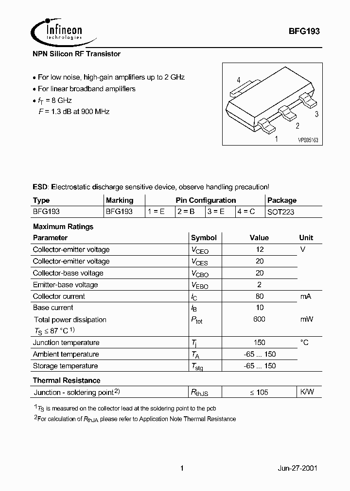 BFG193_1219149.PDF Datasheet