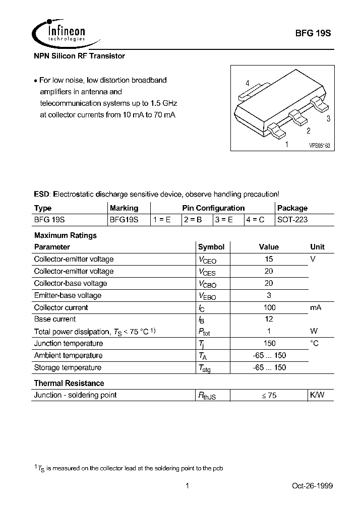 BFG19S_1219152.PDF Datasheet