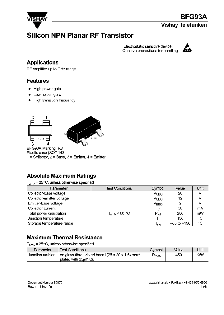 BFG93A_1145040.PDF Datasheet