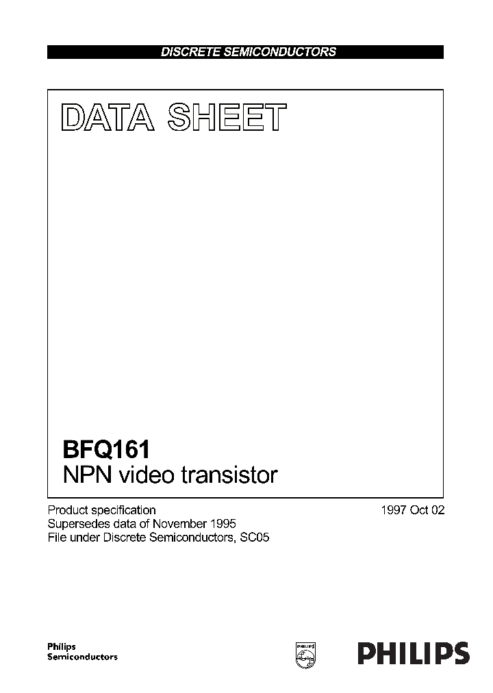 BFQ161_1035408.PDF Datasheet