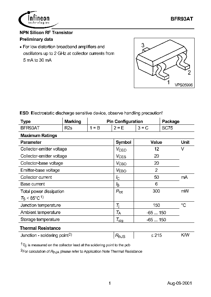BFR93AT_1219268.PDF Datasheet