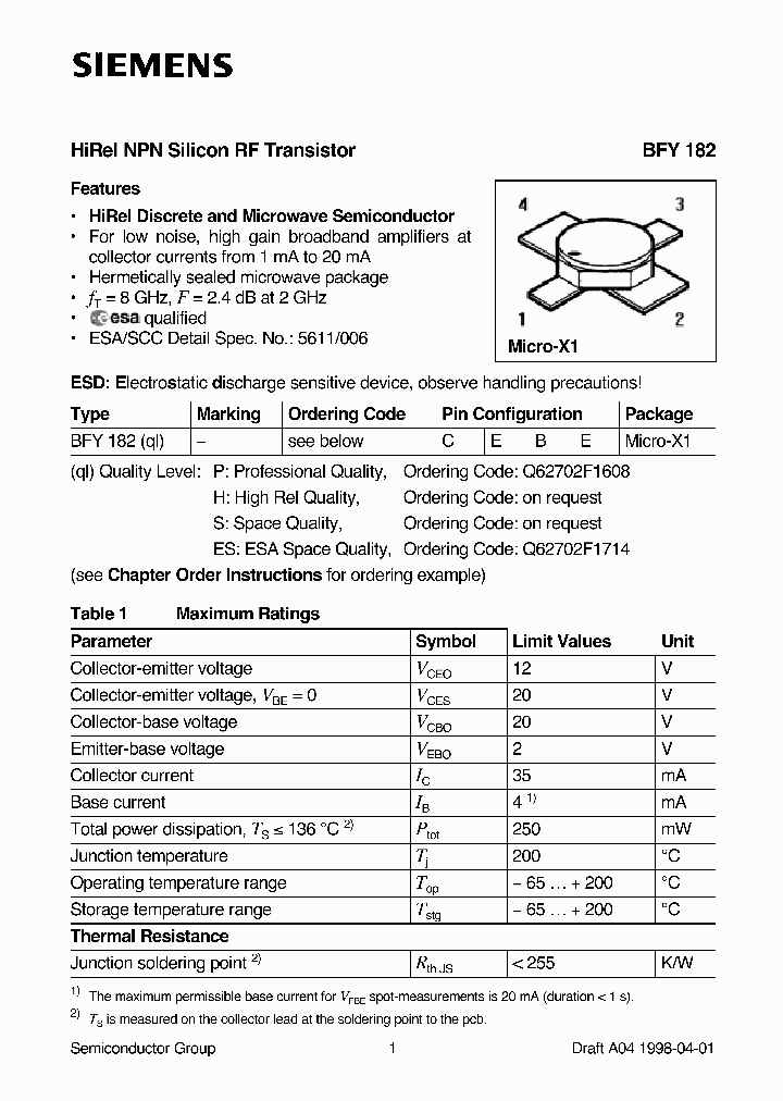 BFY182_1036871.PDF Datasheet