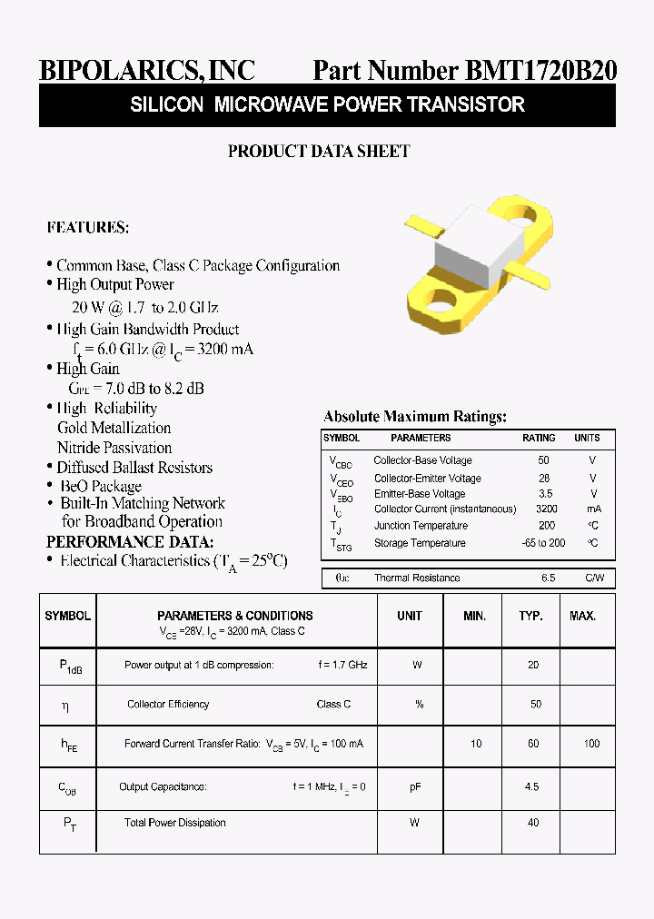 BMT1720B20_1219942.PDF Datasheet