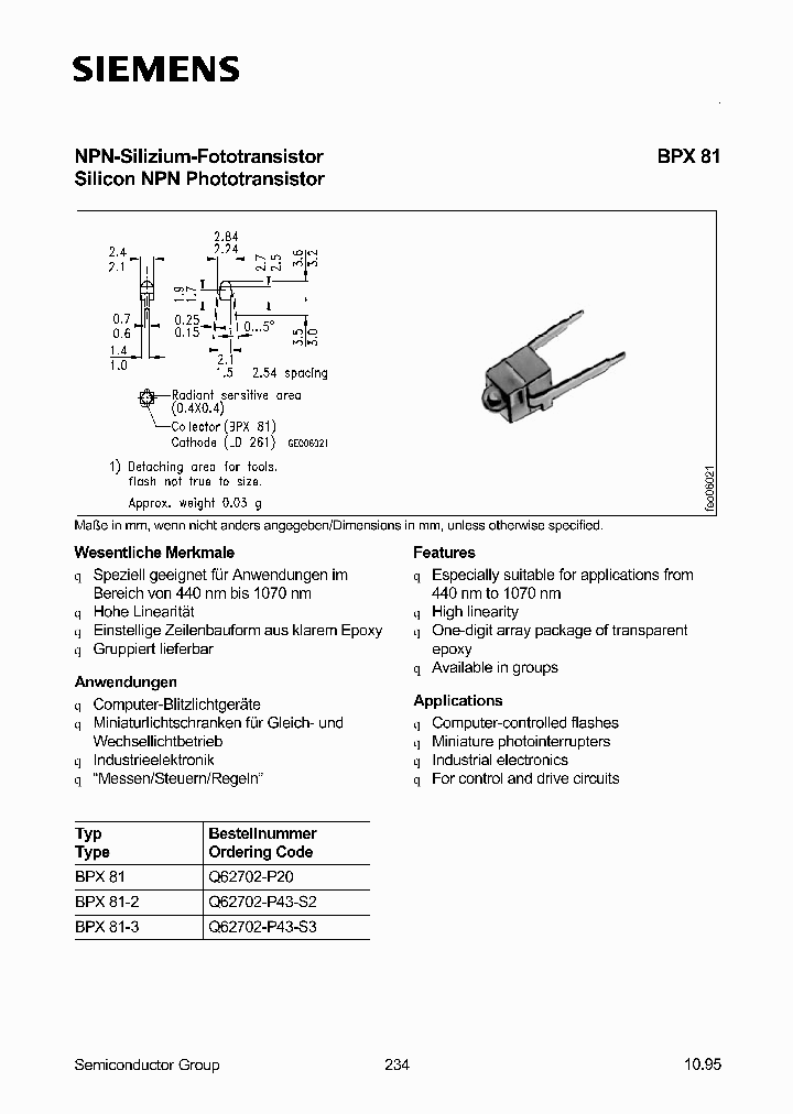 BPX81_1108940.PDF Datasheet