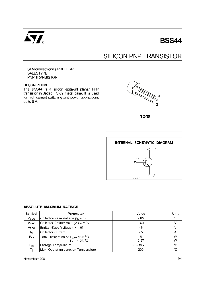 BSS44_1220827.PDF Datasheet