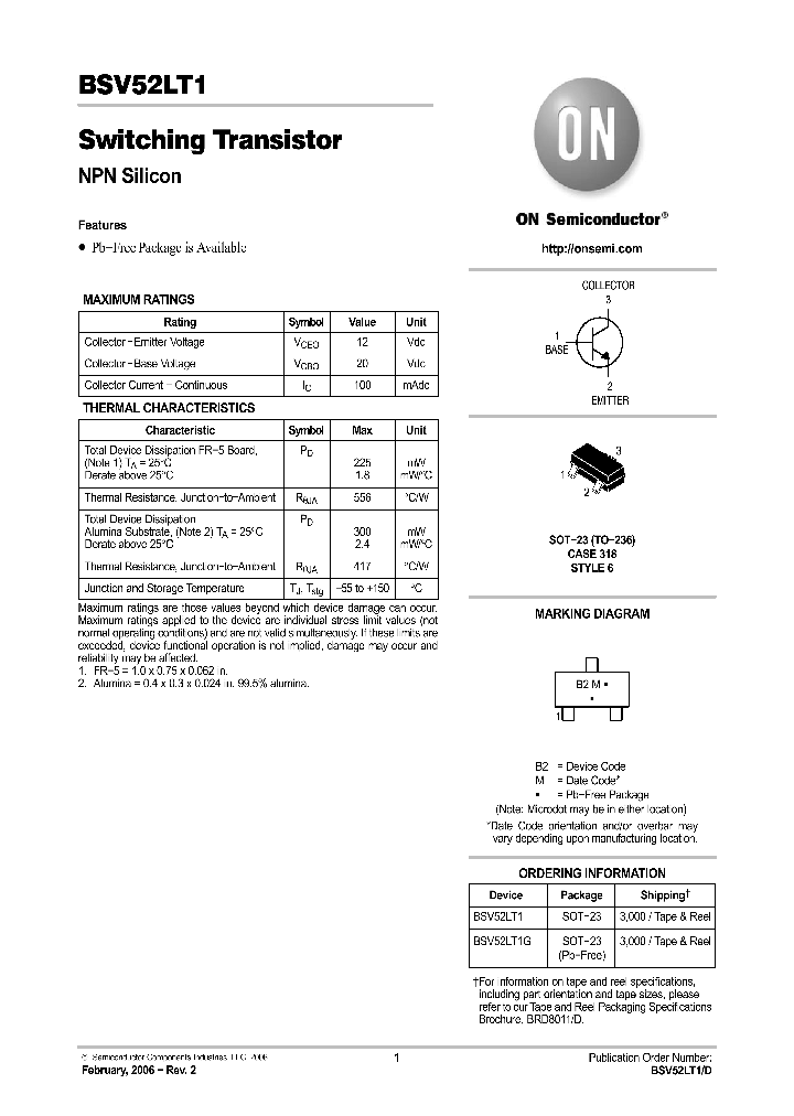 BSV52LT1G_1025866.PDF Datasheet