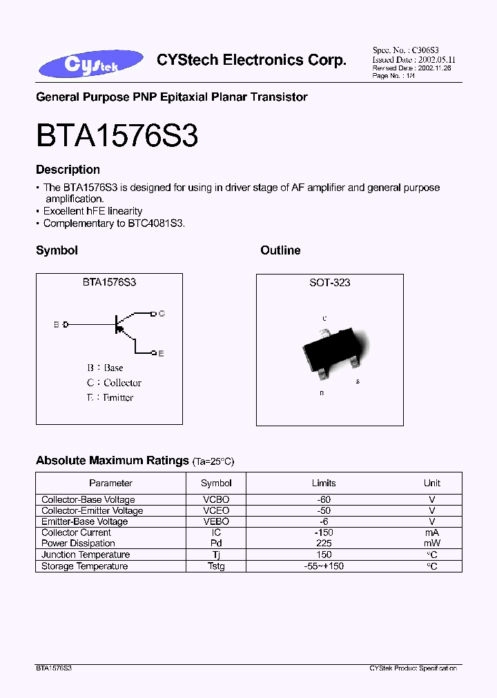 BTA1576S3_1221072.PDF Datasheet