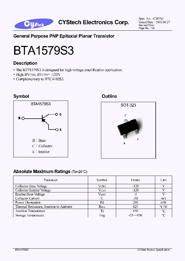 BTA1579S3_1221074.PDF Datasheet