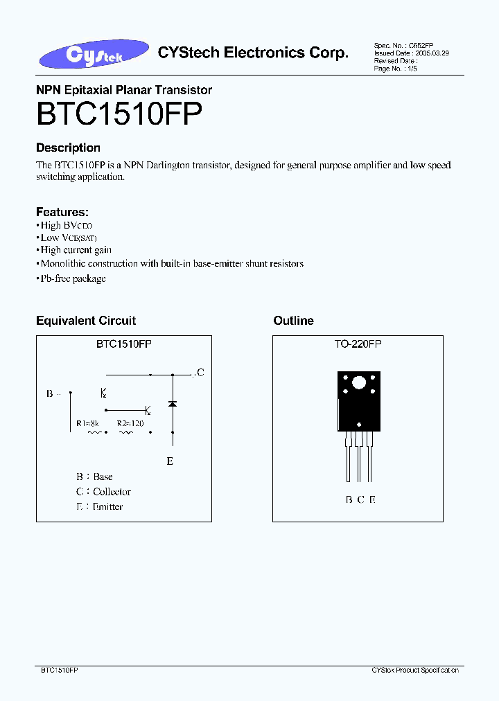 BTC1510FP_1147201.PDF Datasheet
