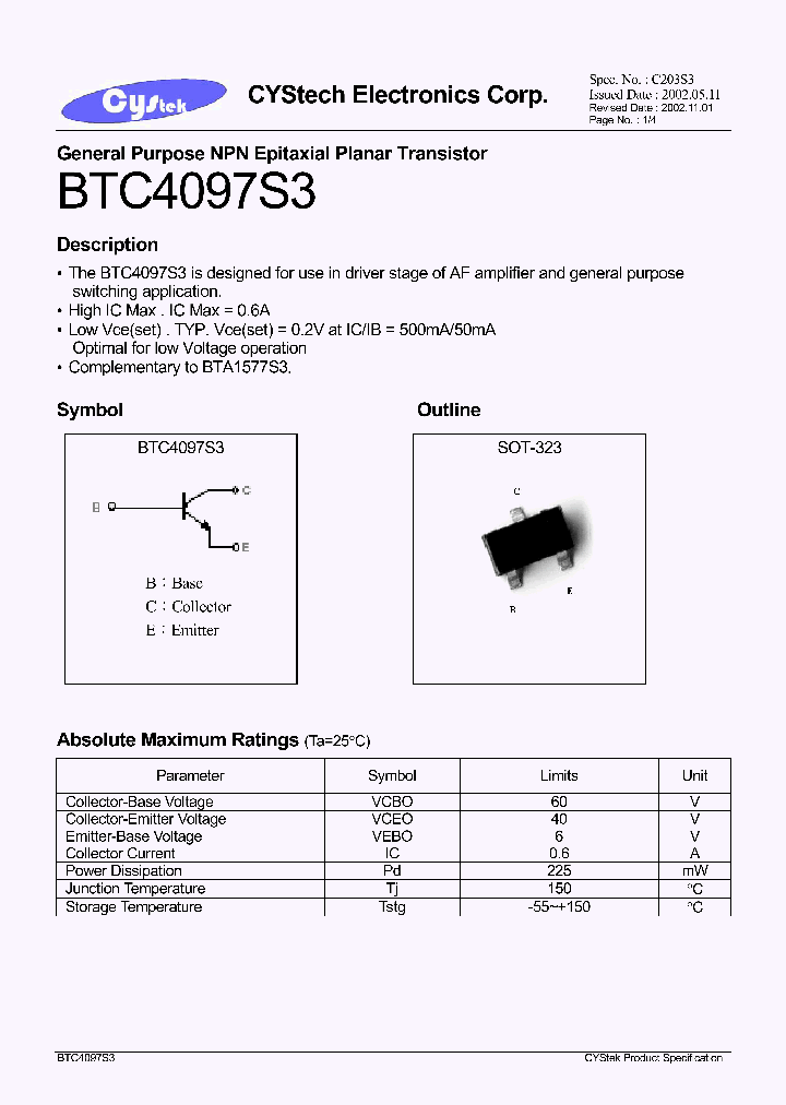 BTC4097S3_1221187.PDF Datasheet