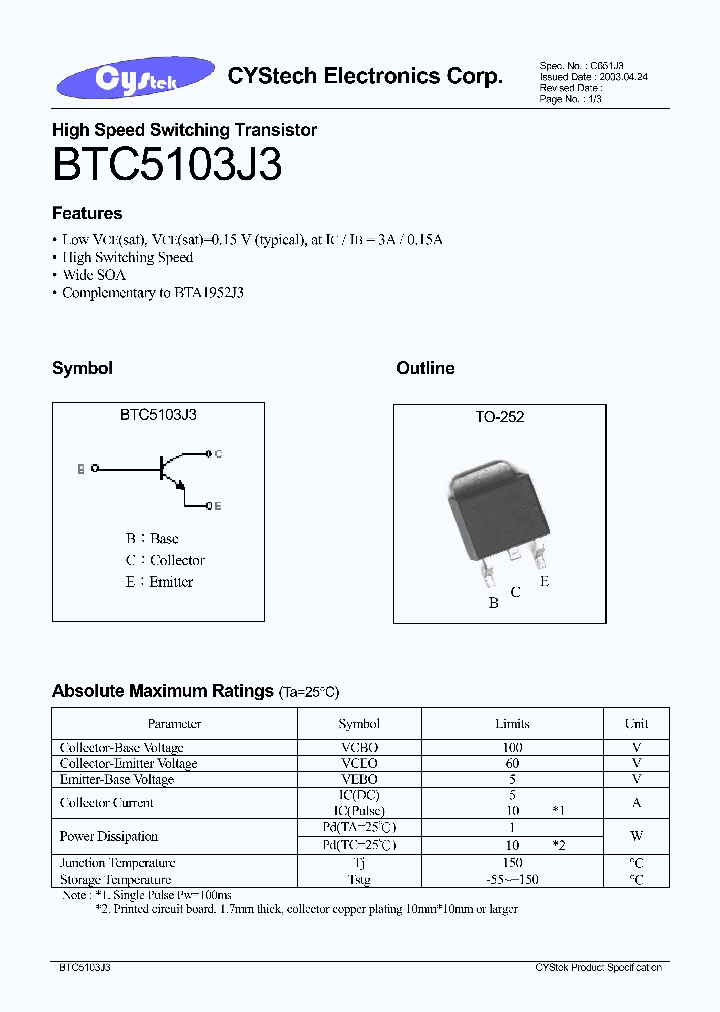 BTC5103J3_1221200.PDF Datasheet