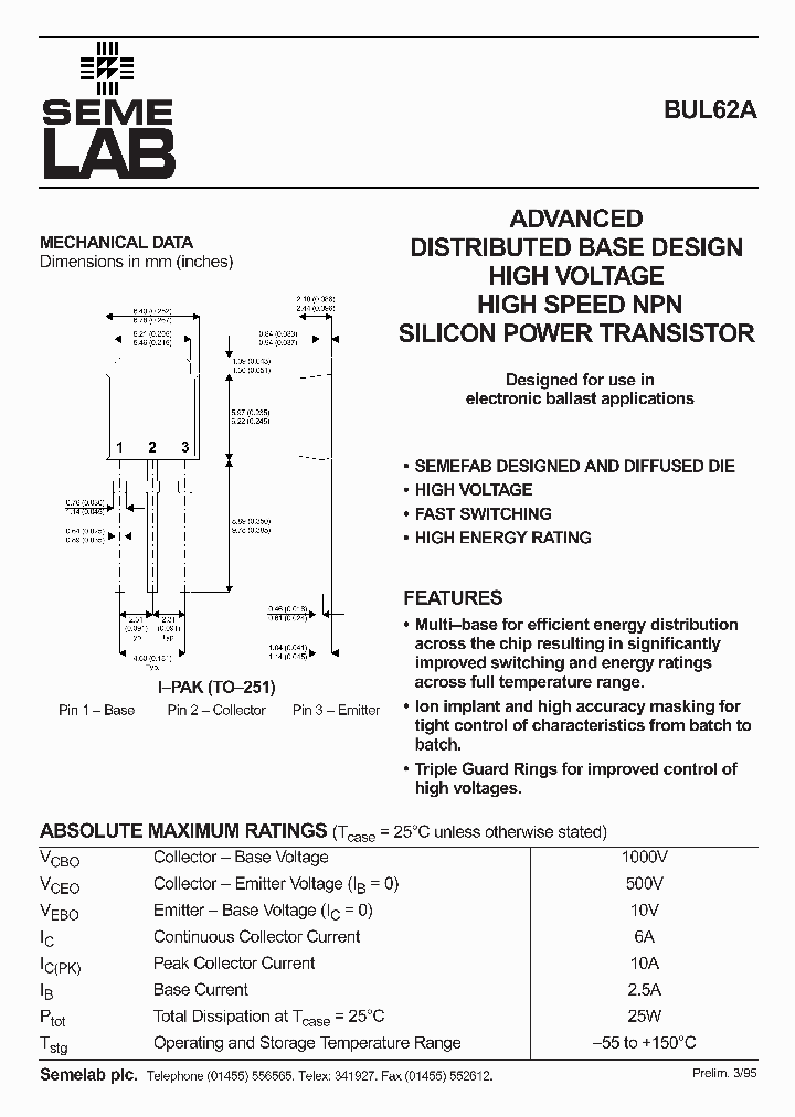 BUL62A_1222168.PDF Datasheet