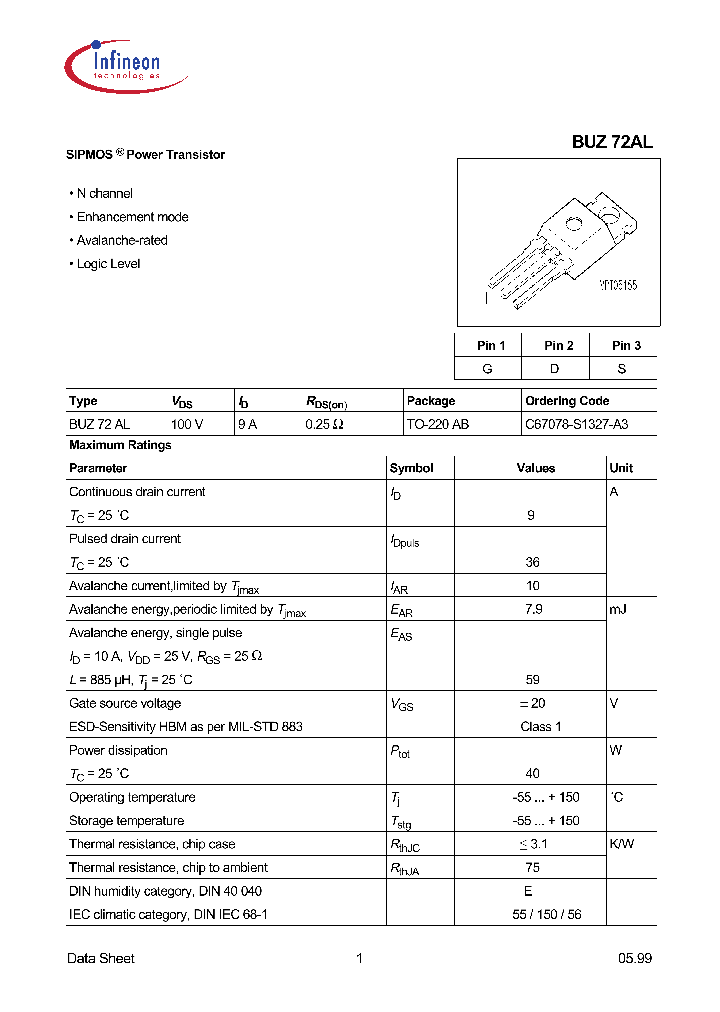 BUZ72AL_1222423.PDF Datasheet