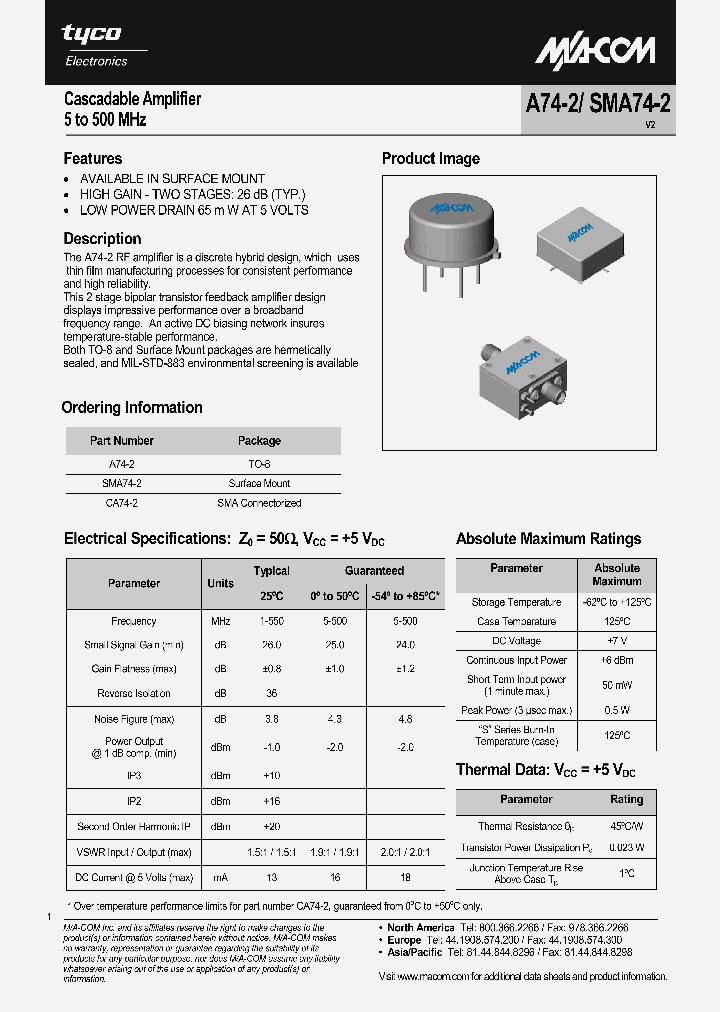 SMA74-2_1177515.PDF Datasheet