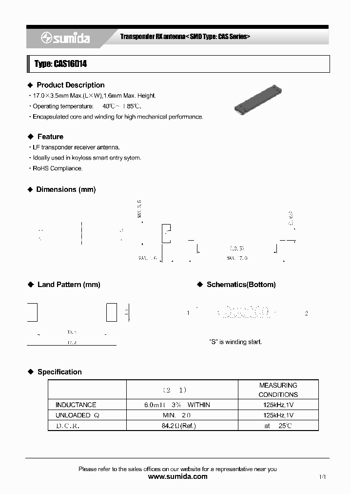 CAS16D14_1223965.PDF Datasheet